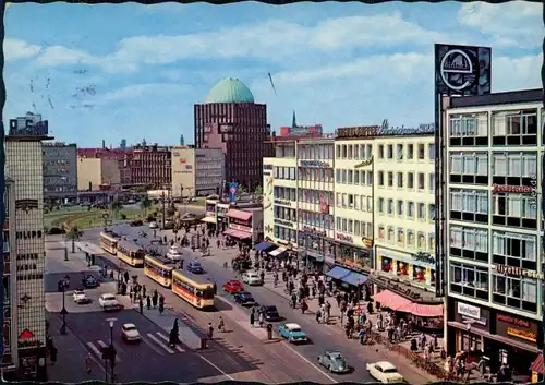 Ansichtskarte Hannover Georgstraße und Hochhaus 1960