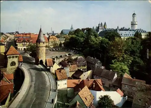 Ansichtskarte Bad Homburg vor der Höhe Brücke mit Schloß 1960