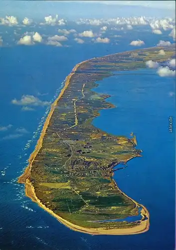 Ansichtskarte Insel Sylt Luftaufnahme 1970