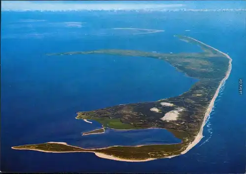Ansichtskarte Insel Sylt Luftaufnahme 1995
