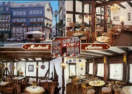 Ansichtskarte Herborn Partcafe - Innen und außen 1986