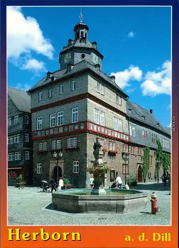 Ansichtskarte Herborn Rathaus 1995