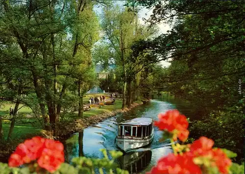 Ansichtskarte Bad Kissingen Dampfer auf der fränk. Saale 1985