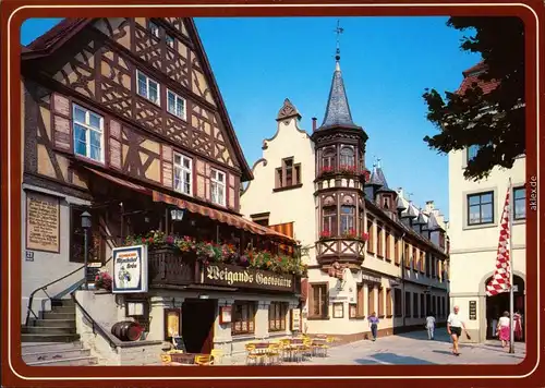 Ansichtskarte Bad Kissingen Fachwerkhäuser am Marktplatz 1985