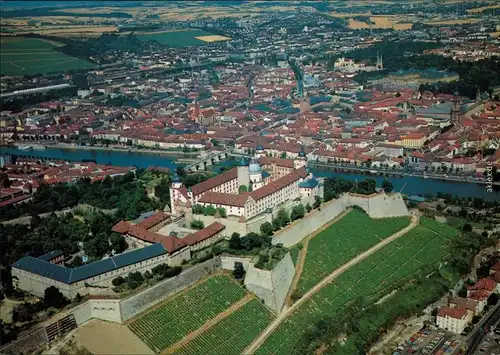 Ansichtskarte Würzburg Luftbild 1990