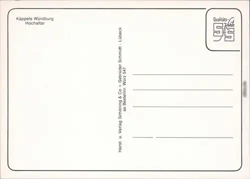 Würzburg Käppele - Wallfahrtskirche Mariä Heimsuchung - Hochaltar 1990