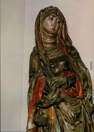 Würzburg Festung Marienberg: Trauernde Madonna v. Acholshausen 1985