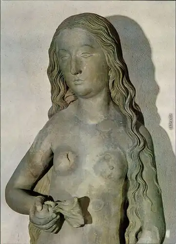 Ansichtskarte Würzburg Mainfränkisches Museum: "EVA" - Sandstein 1985