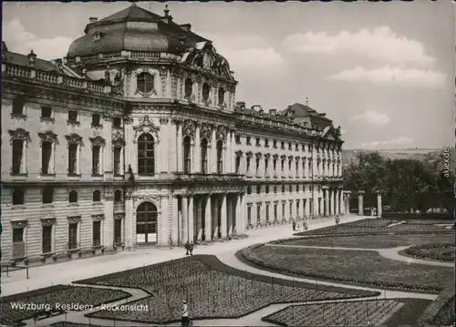Ansichtskarte Würzburg Residenzschloß 1955