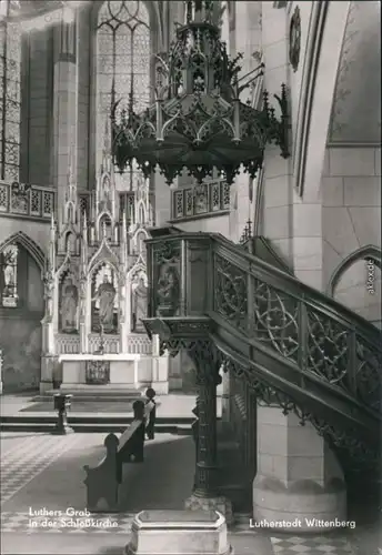 Lutherstadt Wittenberg Evangelische Schloßkirche - Luthers Grab 1983