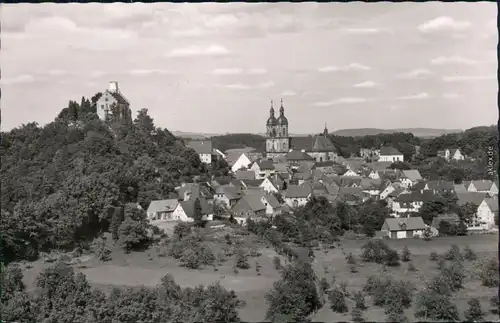 Ansichtskarte Gößweinstein Burg und Basilika 1958