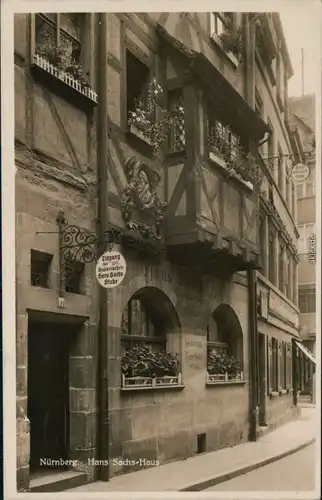 Ansichtskarte Nürnberg Hans-Sachs-Haus 1940