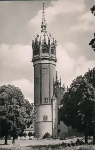 Ansichtskarte Lutherstadt Wittenberg Turm der Evangelische Schloßkirche 1963