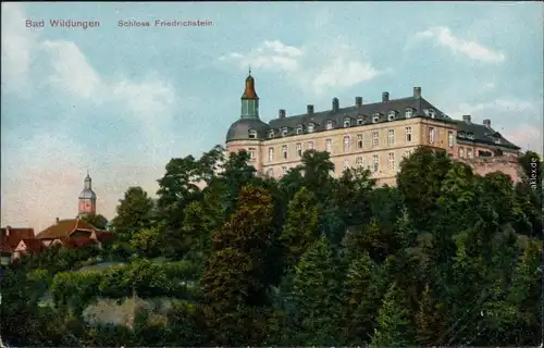 Ansichtskarte Bad Wildungen Schloß Friedrichstein 1915 