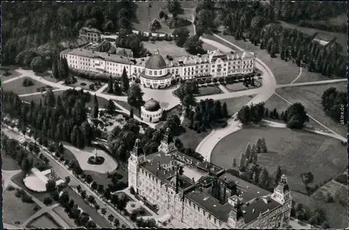 Ansichtskarte Bad Wildungen Luftbild Hotel Fürstenhof 1954 