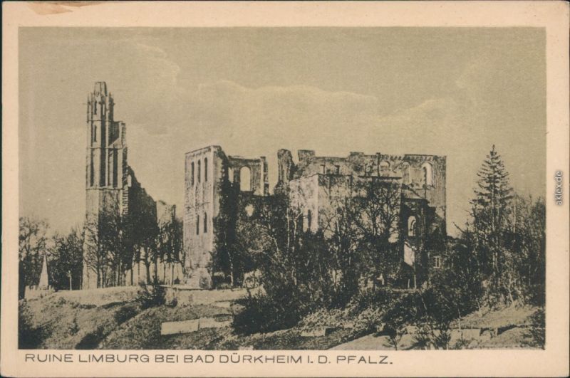 Ansichtskarte Bad Durkheim Kloster Limburg An Der Haardt Ruine 1922 Nr Oldthing Ansichtskarten Deutschland Unsortiert