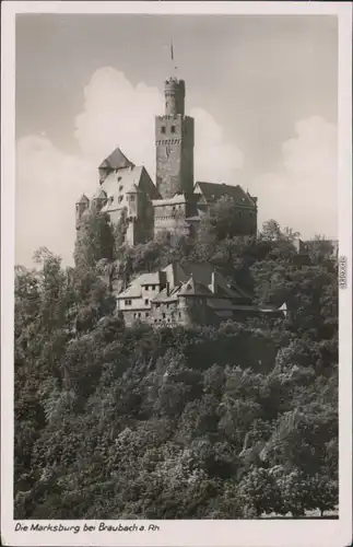 Ansichtskarte Braubach Marksburg 1925