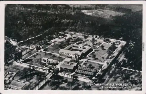 Bad Homburg vor der Höhe Römer - Kastell Saalburg Luftaufnahme 1955
