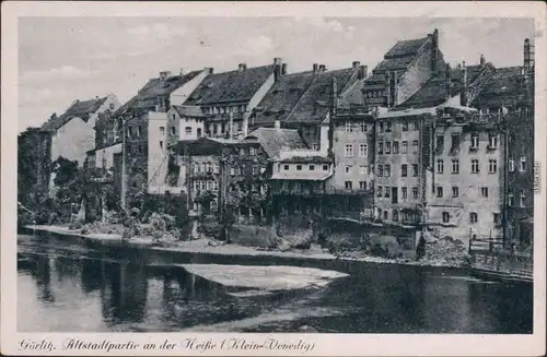 Ansichtskarte Görlitz Zgorzelec Alstadtpartie - Klein Venedig 1930 