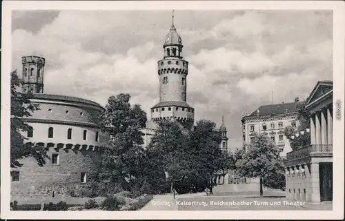 Görlitz Zgorzelec Straße - Kaisertrutz, Reichenbacher Turm - Theater 1958 