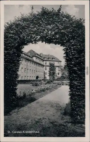 Ansichtskarte Görlitz Zgorzelec St. Carolus Krankenhaus 1954 