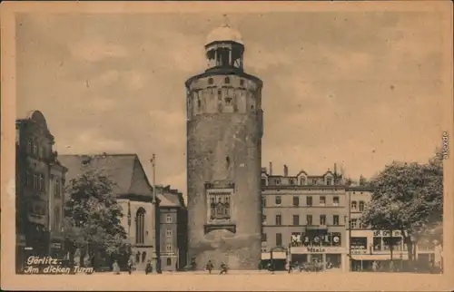 Ansichtskarte Görlitz Zgorzelec Am Dicken Turm - Miele - Geschäft 1940 