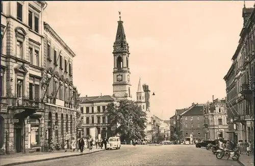 Ansichtskarte Zittau Partie am Haberkornplatz 1962 