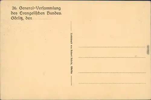 Görlitz Zgorzelec Stadthalle - Straßße 26. Generalbundestreffen 1913 