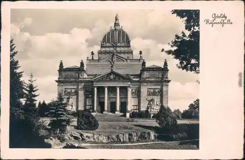 Ansichtskarte Zgorzelec Die Ruhmeshalle Fotokarte 1920