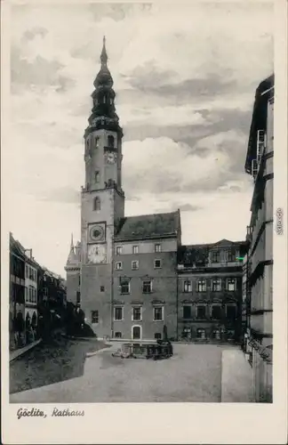 Ansichtskarte Görlitz Zgorzelec Altes Rathaus mit Brunnen 1920