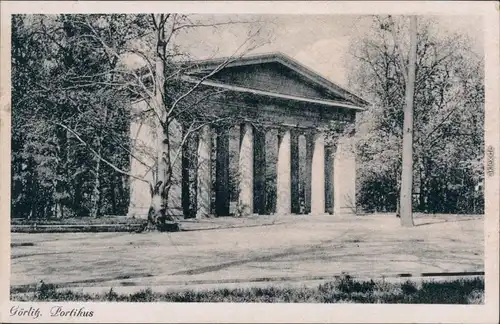 Ansichtskarte Görlitz Zgorzelec Portikus im Stadtpark 1910