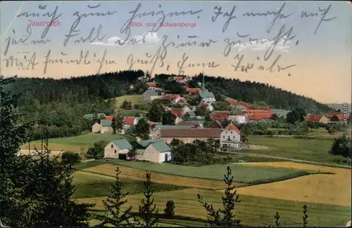 Jauernick-Buschbach-Markersdorf (Oberlausitz) Blick auf die Stadt 1925 