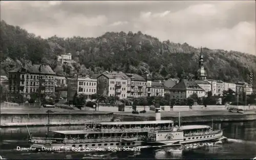 Ansichtskarte Bad Schandau Dampfer Dresden - Stadt 1963 