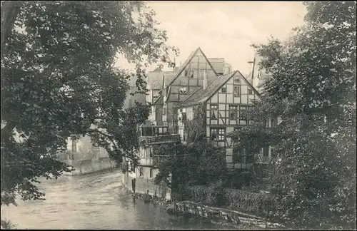 Ansichtskarte Hannover Fachwerkhäuser, Leinepartie 1907 