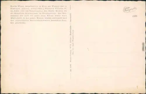 Ansichtskarte Krummhübel Karpacz Partie an der Kirche Wang 1932 