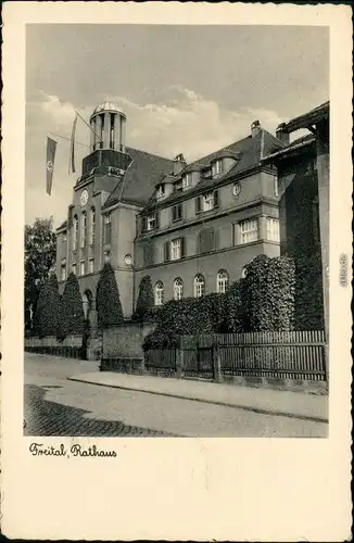 Ansichtskarte Freital Rathaus 1937
