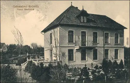 Ansichtskarte Grömitz (Holstein) Partie am Haus Martinius b Lübeck 1914