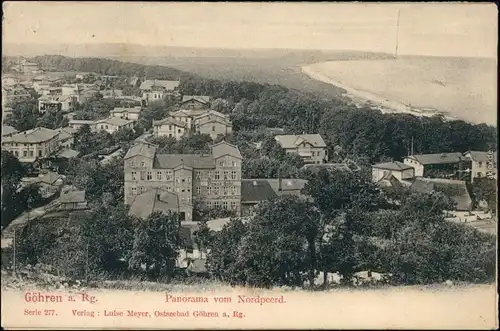 Ansichtskarte Göhren (Rügen) Blick auf die Stadt vom Nordpeerd 1906 