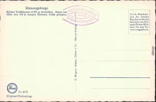 Brückenberg-Krummhübel Karpacz Górny   Riesengebirge Kleine Teichbaude 1920