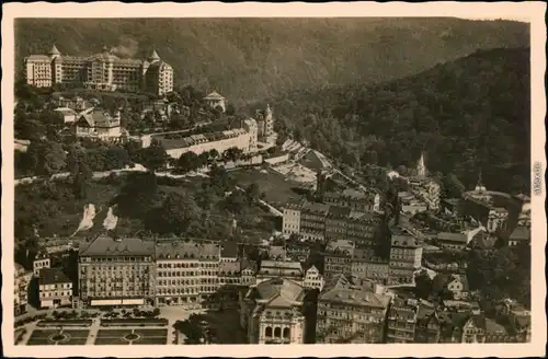 Ansichtskarte Karlsbad Karlovy Vary Blick gegen das Kurhaus IMperial 1930 