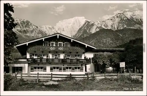 Ansichtskarte Schönau am Königssee Gasthaus Zillnhäusl 1935