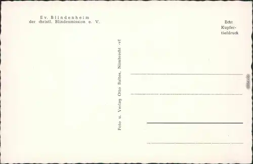Ansichtskarte Nümbrecht Partie am Blindenheim 1955 