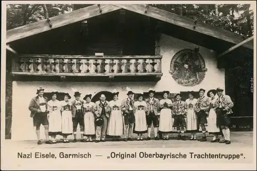 Garmisch-Partenkirchen Huas Nazl Eisels Oberbayerische Trachtengruppe 1934 