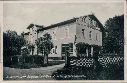Ansichtskarte Zwiesel-Bad Gottleuba-Berggießhübel Bethlehem-Stift 1934 