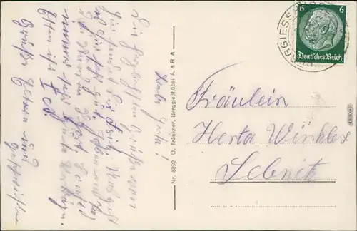 Ansichtskarte Zwiesel-Bad Gottleuba-Berggießhübel Bethlehem-Stift 1934 