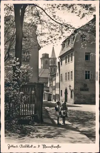 Ansichtskarte Zittau Blick in die Pfarrstraße 1932 