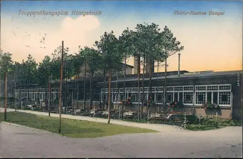 Königsbrück Kinspork Truppenübungsplatz - Militärkantine Hempel 1914 