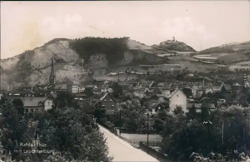 Ansichtskarte Kahla (Thüringen) Straßenpartie . Leuchtenberg 1928 