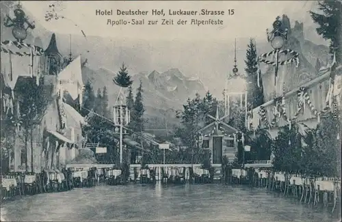 Ansichtskarte Kreuzberg-Berlin Hotel Deutscher HOf, Luckauer Strasse 15 1912 