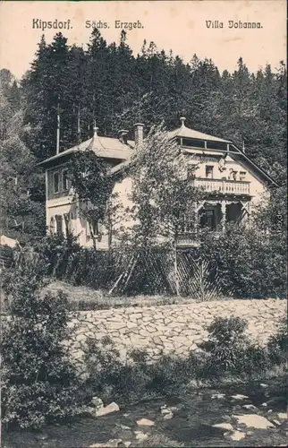 Kipsdorf-Altenberg (Erzgebirge) Partie an der Villa Johanna 1916 